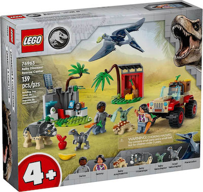 Lego Jurassic World Baby Dinosaur Rescue Center for 4+ Years