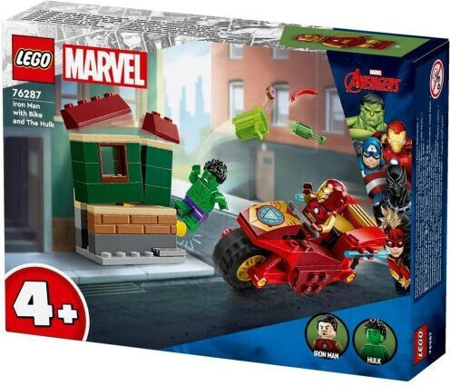 LEGO Marvel Iron Man with Bike and the Hulk για 4+ Ετών 68τμχ