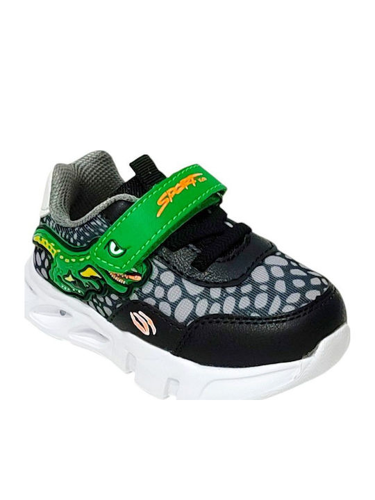 Παιδικά Sneakers με Σκρατς Μαύρα