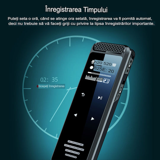 Înregistrator De Voce Recman Q55 Cu Memorie Internă 16GB