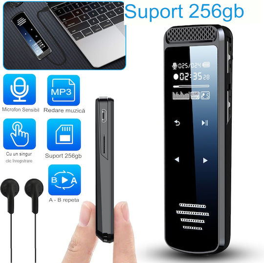 Înregistrator De Voce Recman Q55 Cu Memorie Internă 16GB