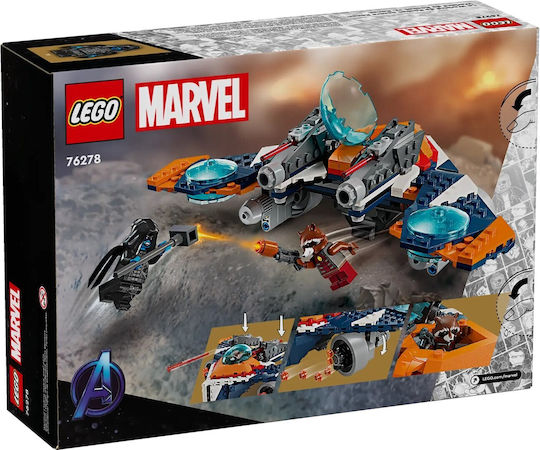 LEGO Marvel Rocket's Warbird Vs Ronan for Ages 8+ 290 Pieces