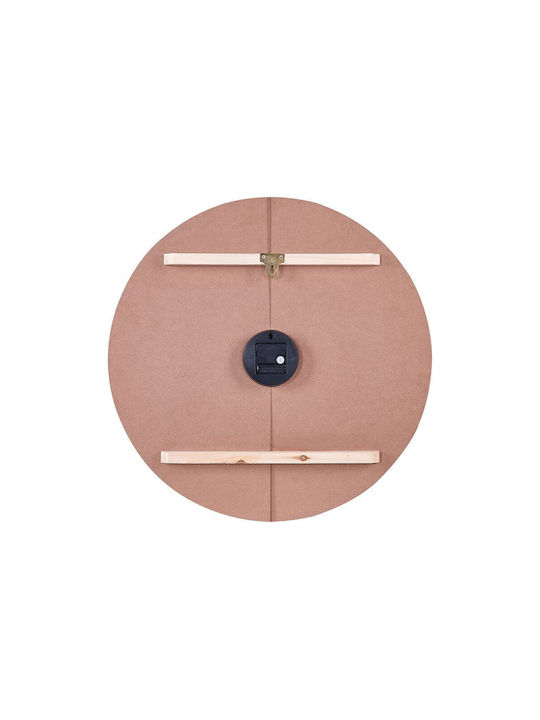 Wall Clock Ø 60 Cm Light Wood Cabic
