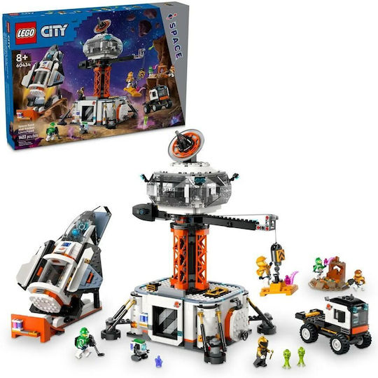 LEGO City Space Base și Rampă de Lansare Rachetă pentru 8+ Ani 1422 Bucăți