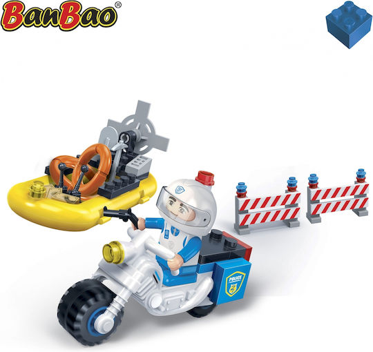 Banbao Blocks Policemotor & Boat for 4 - 8 Years 62pcs