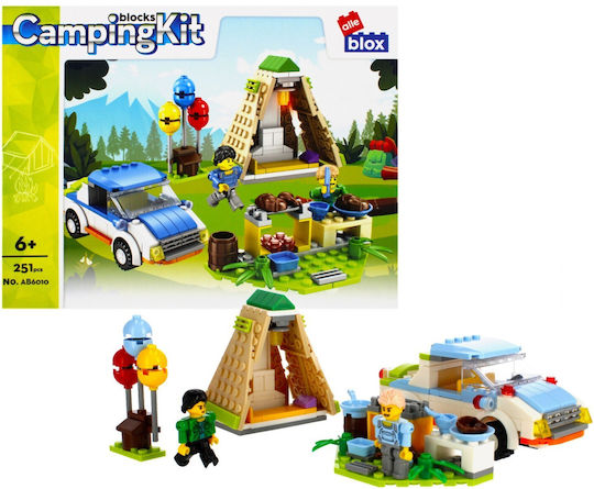 Alleblox Cuburi De Construit Champing Kit Pentru 6+ Ani 251 Bucăți