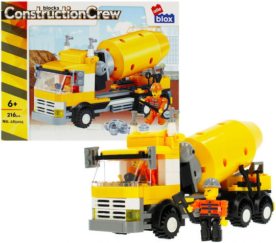 Alleblox Cuburi De Construit Construction Crew Pentru 6+ Ani 216 Bucăți