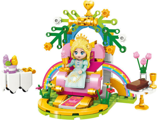 Qman Τουβλάκια Princess Leah Rainbow Throne για 6+ Ετών 146τμχ