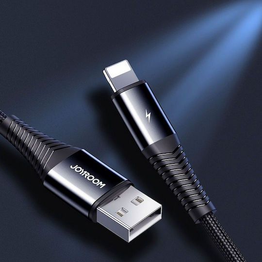 Joyroom S-1230G4 Braided USB to Lightning / Type-C / micro USB Cable Μαύρο 1.2m