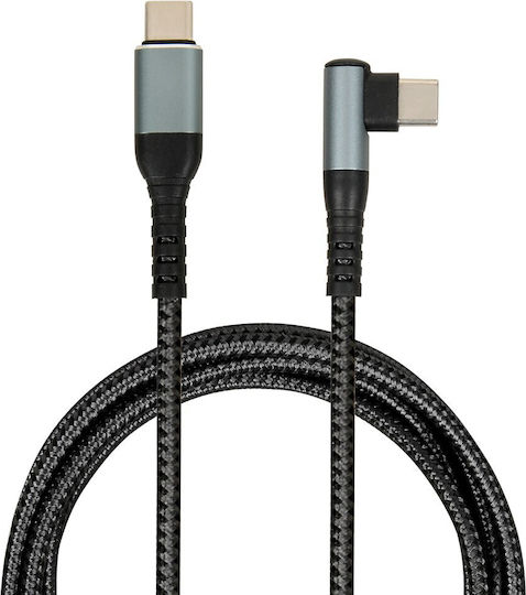 iBox USB 2.0 Cable USB-C Male - USB-C 100W PD Black 2m IKUTC100