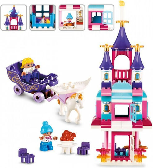 Snainter Palace Building Blocks with Carriage for 3 Plus Years 101 Pieces