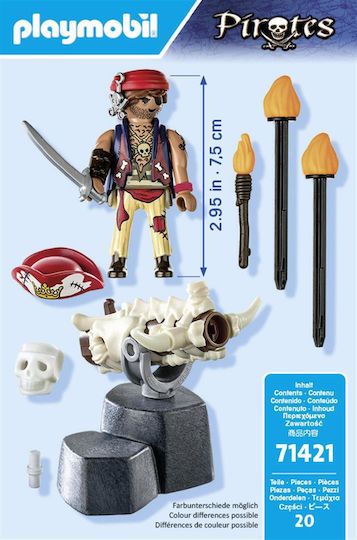 Playmobil Pirates Pirate With Cannon for 4-10 years old
