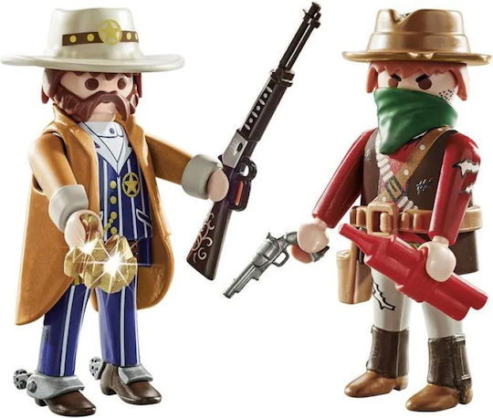 Playmobil Двойна опаковка Шериф и Бандит за 4-10 години