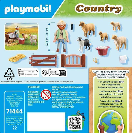 Playmobil Land Schäfer mit Schäfchen für 4-10 Jahre