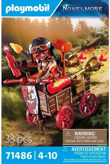 Playmobil Novelmore The Kahboom With His Racing Vehicle for 4-10 years old