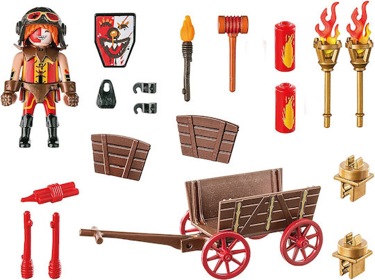 Playmobil Novelmore The Kahboom With His Racing Vehicle for 4-10 years old