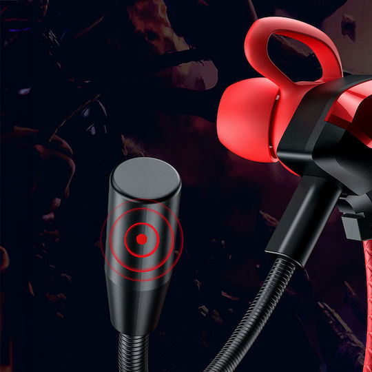 WK ET-Y30 In Ear Gaming Headset με σύνδεση 3.5mm Κόκκινο