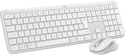 Logitech Signature Slim Combo MK950 Fără fir Bluetooth Set tastatură și mouse Engleză US Alb