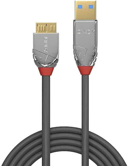 Lindy Regular USB 3.0 to micro USB Cable Μαύρο 0.5m (36657)