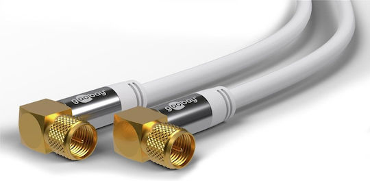 Goobay Καλώδιο Δορυφορικής F-Connector männlich - F-Steckverbinder männlich 2m (70483)