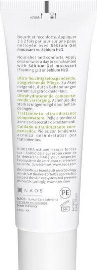 Bioderma Sebium Hydra 24ωρο Ενυδατικό & Αναπλαστικό Gel Προσώπου Ημέρας με Ceramides 40ml
