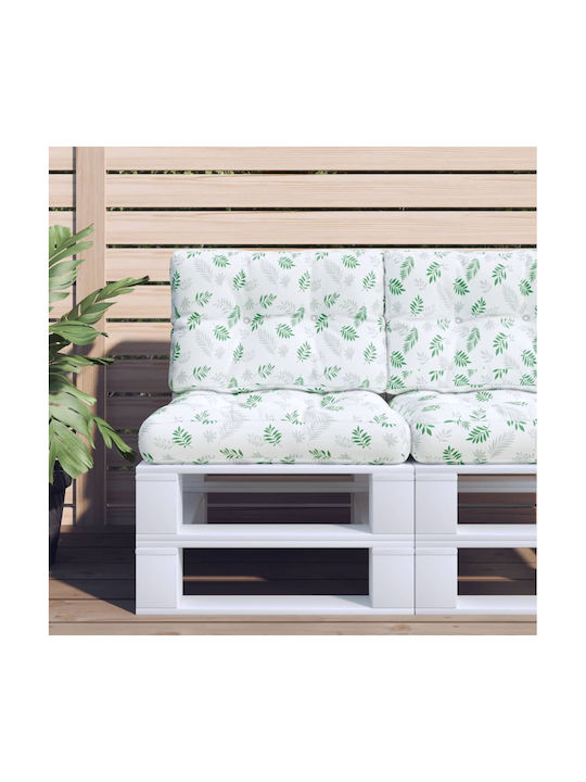 vidaXL Garden Chair Cushion with Backrest Green 2 Pieces 50x50cm