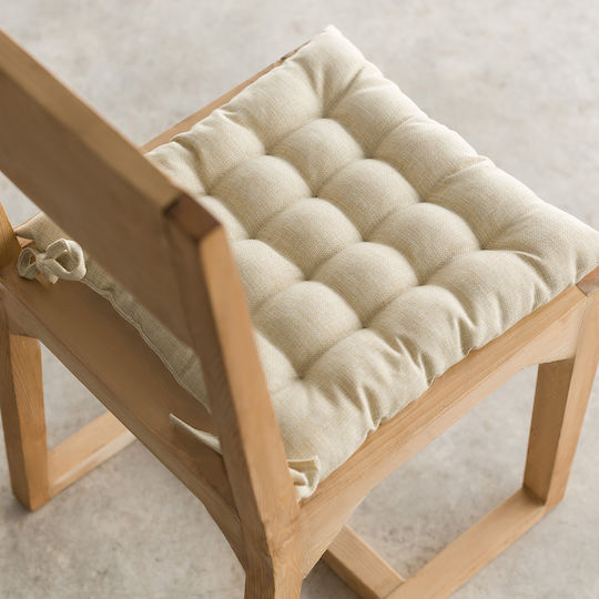 Gofis Home Gartenstuhlkissen Beige 40x40cm