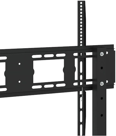 vidaXL 379579 Βάση Τηλεόρασης Δαπέδου με Βραχίονα έως 90" Μαύρο