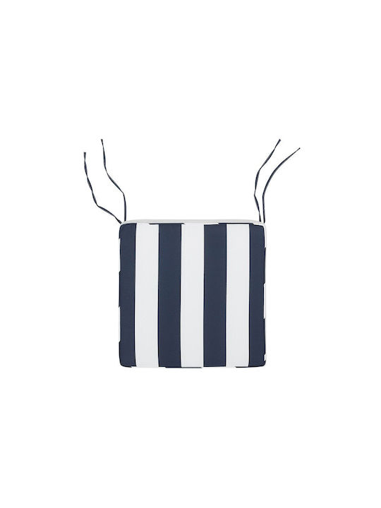 Beliani Garden Chair Cushion Blue and White