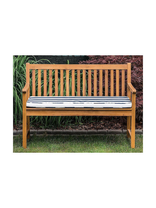 Beliani Μαξιλάρι για Παγκάκι Κήπου Blue And White 54x112εκ.