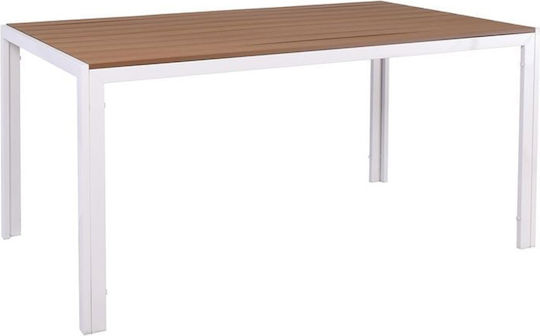 Τραπέζι Virna 150x90x73 Άσπρο