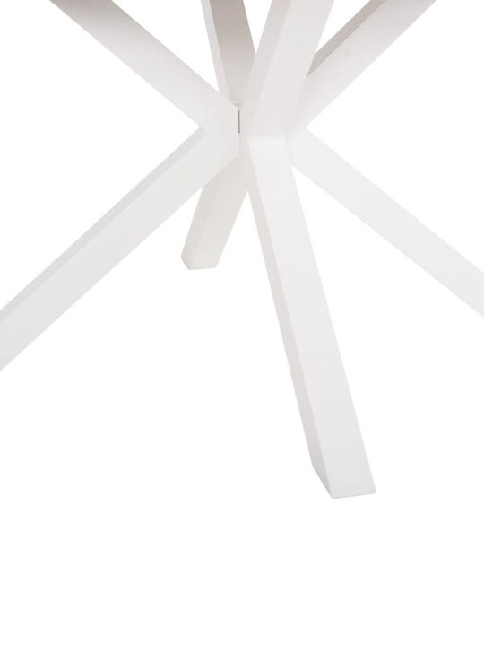 Tisch Stabil Moril White 120x120cm