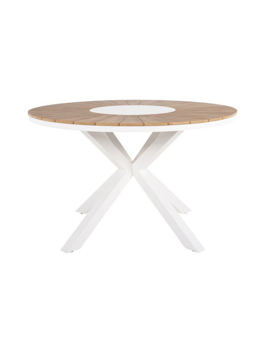 Tisch Stabil Moril White 120x120cm