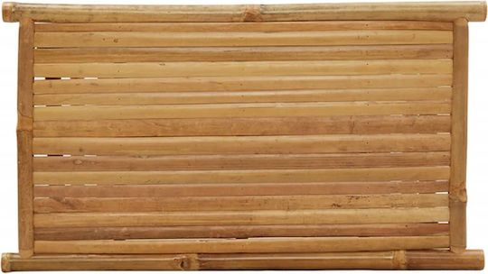 Sitting Room Outdoor Free Standing Bamboo Table Natural 70x40x35cm
