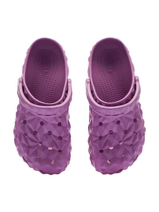 Crocs Classic Geometric Clog Women's Anatomic Clogs Purple