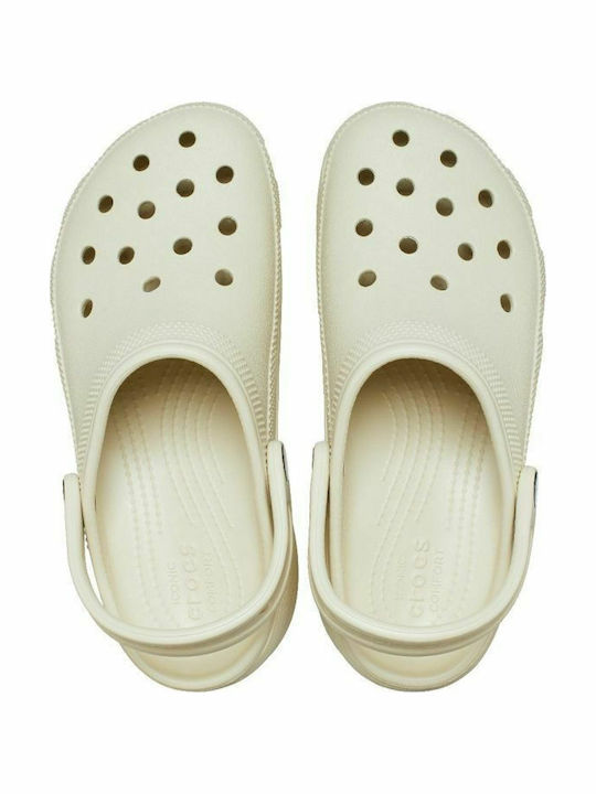 Crocs Classic Platform Clog Women's Anatomic Clogs Beige