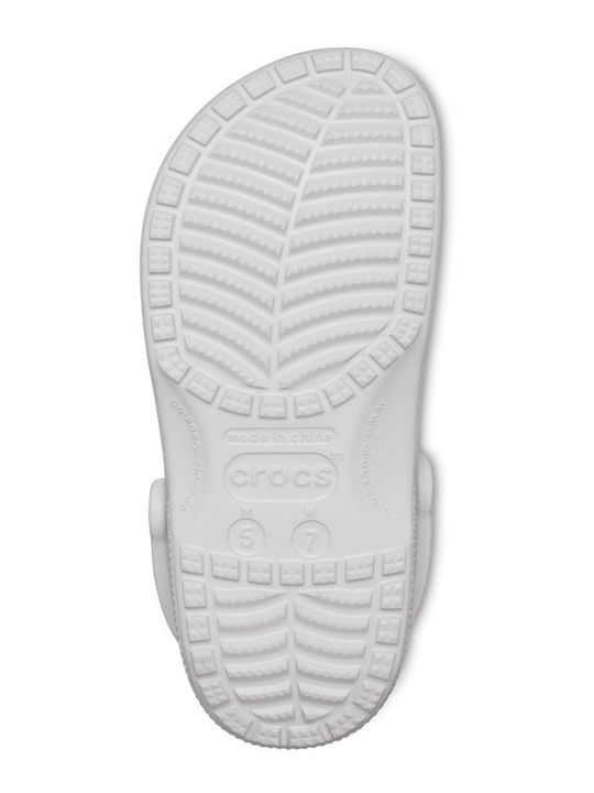 Crocs Classic Glitter Γυναικεία Σαμπό Ασημί