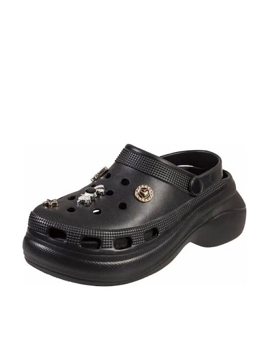 Adam's Shoes Damen Anatomisch Clogs Schwarz