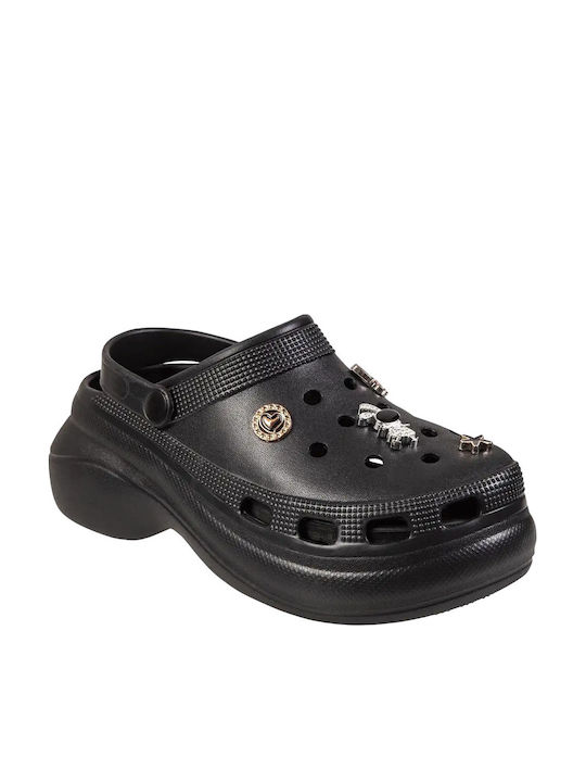 Adam's Shoes Damen Anatomisch Clogs Schwarz