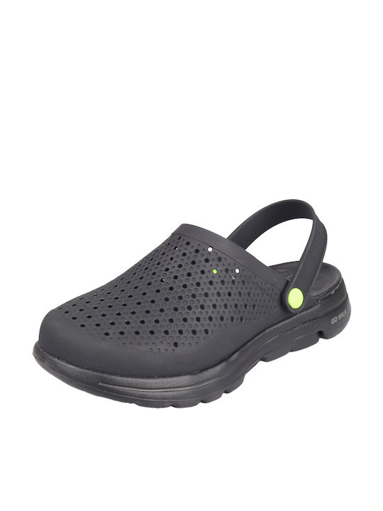 Skechers Go Walk 5 Key Pastime Anatomic Clogs Black