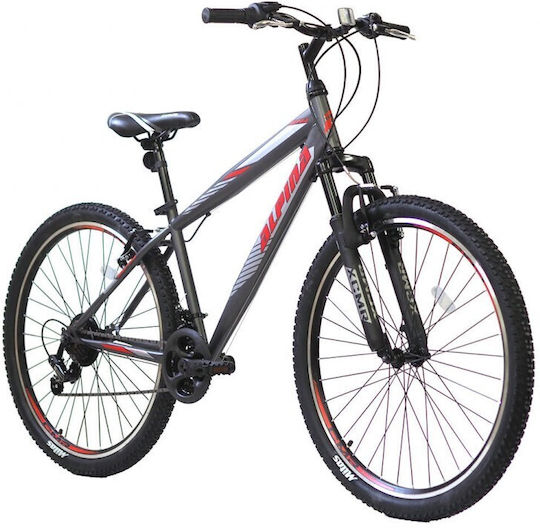 Alpina MTB 21V 27,5" 2022 Bicicletă De Munte Neagră Cu 21 De Nivele De Viteză