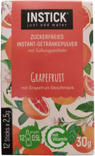 Instick Χυμός σε Σκόνη Grapefruit 2.5gr 12τμχ
