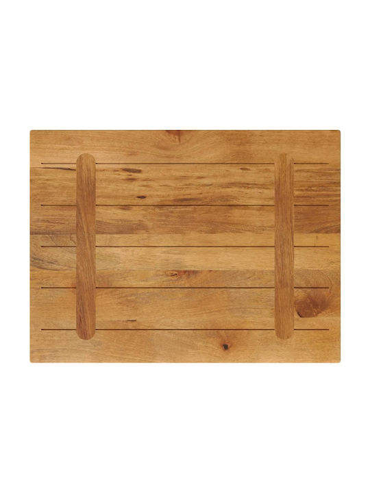 vidaXL Rectangular Table Surface made of Solid Wood Mango 70x60x2.5cm 371597 1pcs