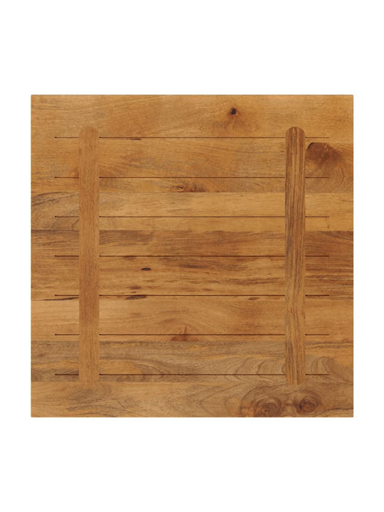 vidaXL Square Table Surface made of Solid Wood Mango 70x70x2.5cm 371604 1pcs