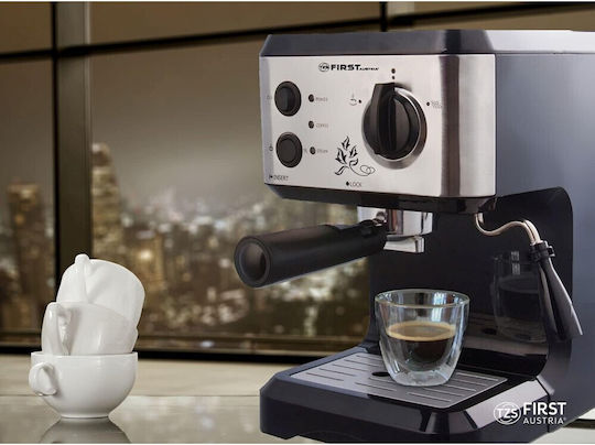 First Austria Μηχανή Espresso 1050W Πίεσης 15bar Γκρι FA5476-1