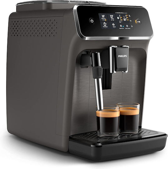 Philips Series 2200 Automatic Espresso Machine 1500W 15bar Pressure with Grinding Mill Grey EP2224/10