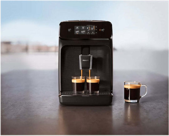 Philips Series 1200 Automatic Espresso Coffee Machine 1500W Pressure 15bar with Grinder Black EP1200/00