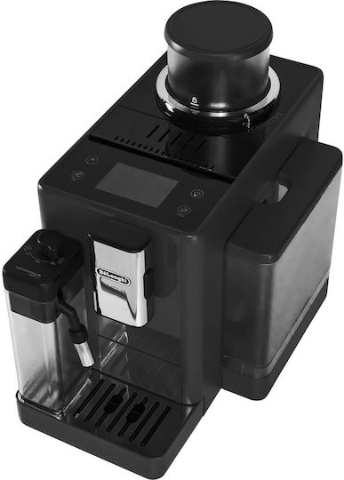 De'Longhi Rivelia Automatic Espresso Machine 1450W Pressure 19bar for Cappuccino with Grinder Onyx Black