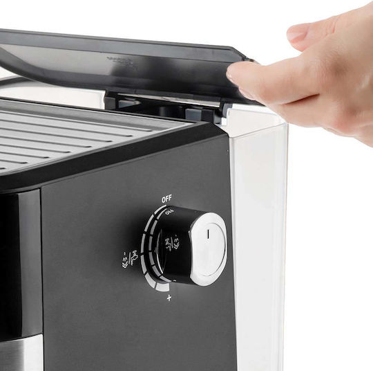 Muhler Mașină de Espresso 1050W Presiune 20bar Argintie MCM-1599