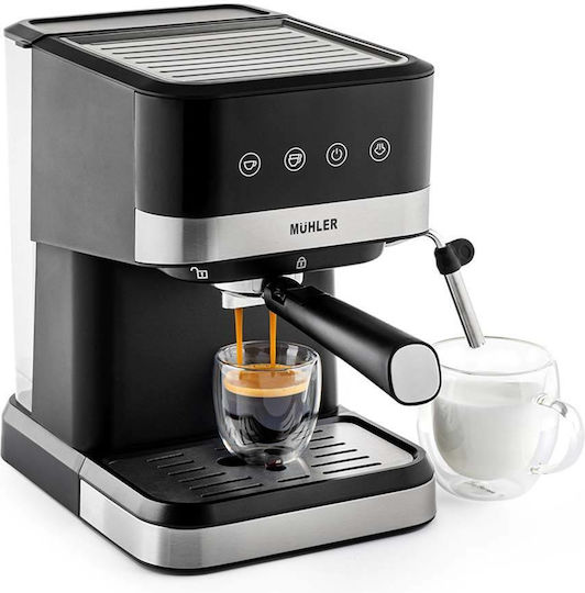 Muhler Mașină de Espresso 1050W Presiune 20bar Argintie MCM-1599